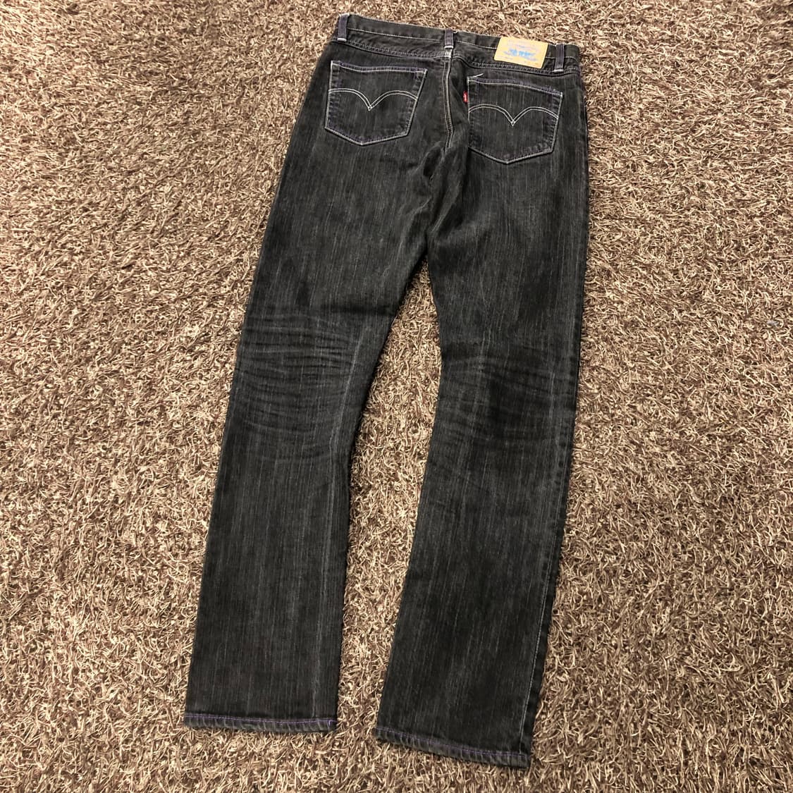 리바이스 앤디워홀 스트레이트 블랙 워싱 데님 팬츠 상품이미지4