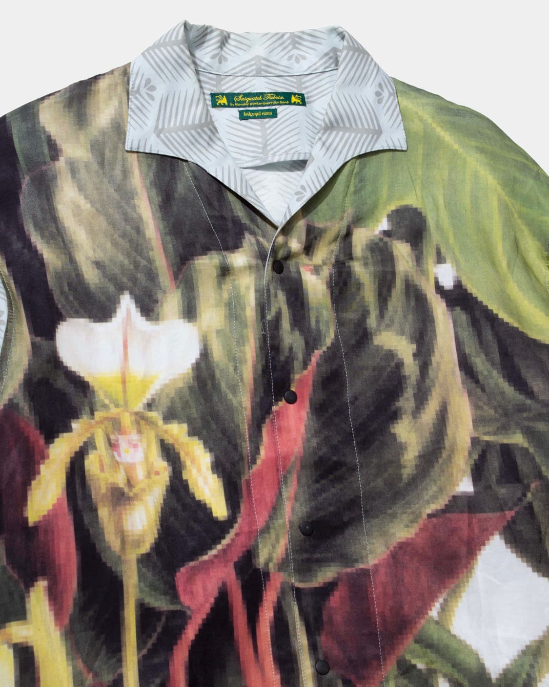 사스콰치패브릭스 모자이크 플라워 셔츠자켓 상품이미지6