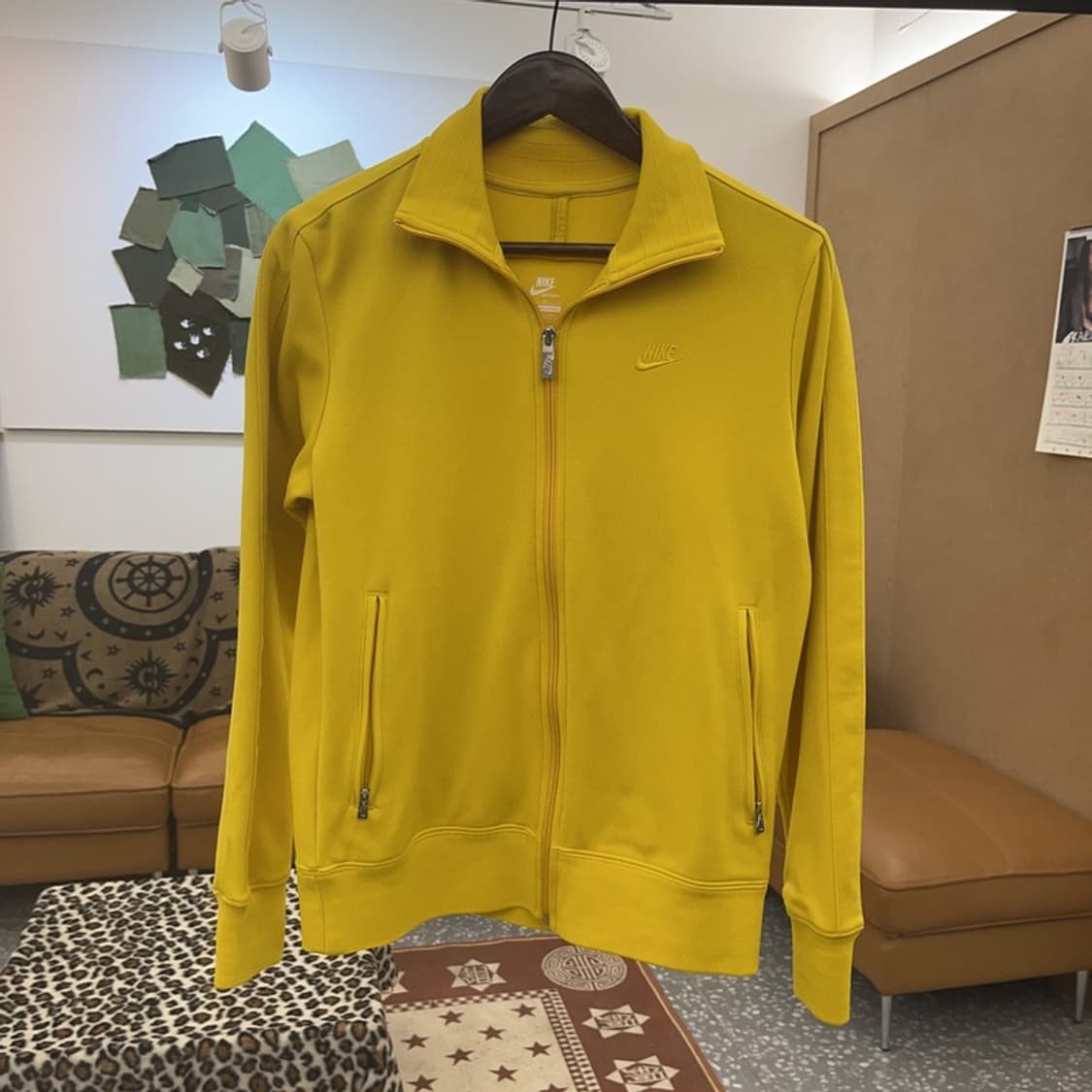 나이키 레트로 Y2K 00's 머스타드 옐로우 져지 집업 M C09374 상품이미지3