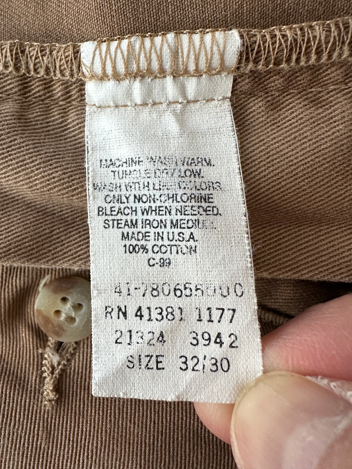 32x30 폴로 치노 투플리츠 팬츠(made in USA) 상품이미지9