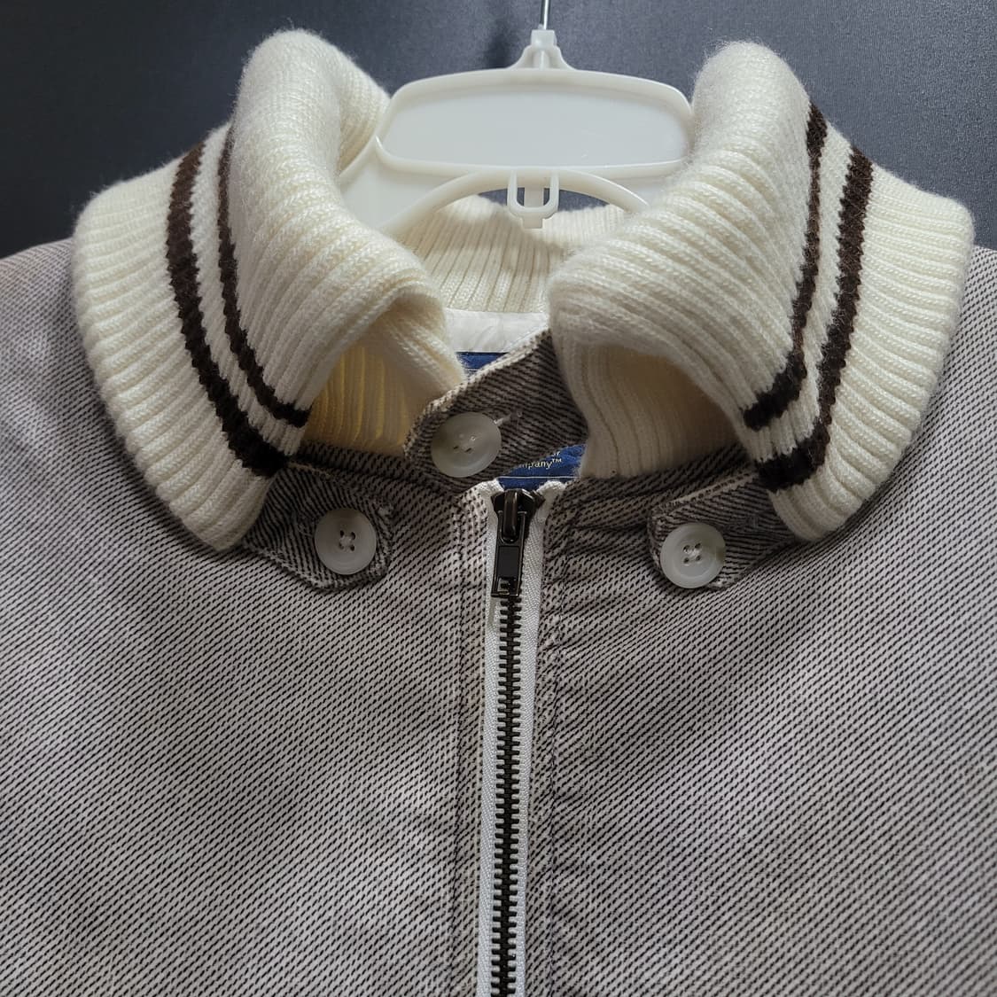 Woolrich 울리치 빈티지 니트 카라넥 워크자켓  상품이미지3