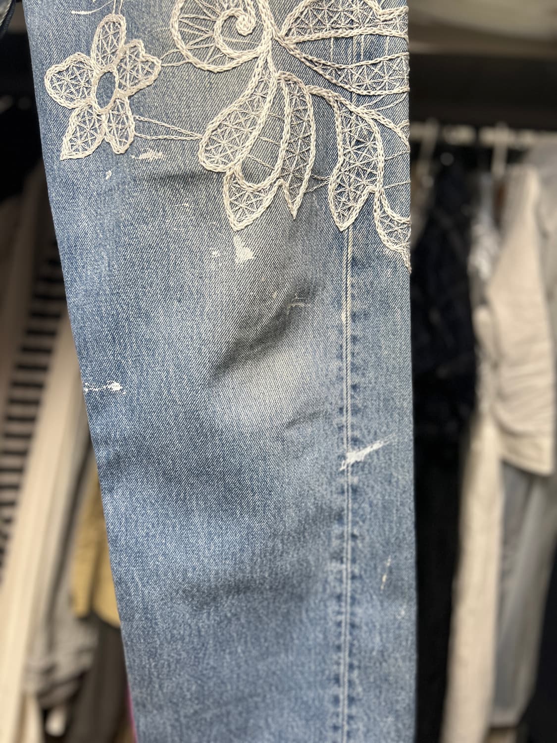 INNOCENCE NYC 이노센스NYC 자수 리메이크데님 팬츠 33 상품이미지4