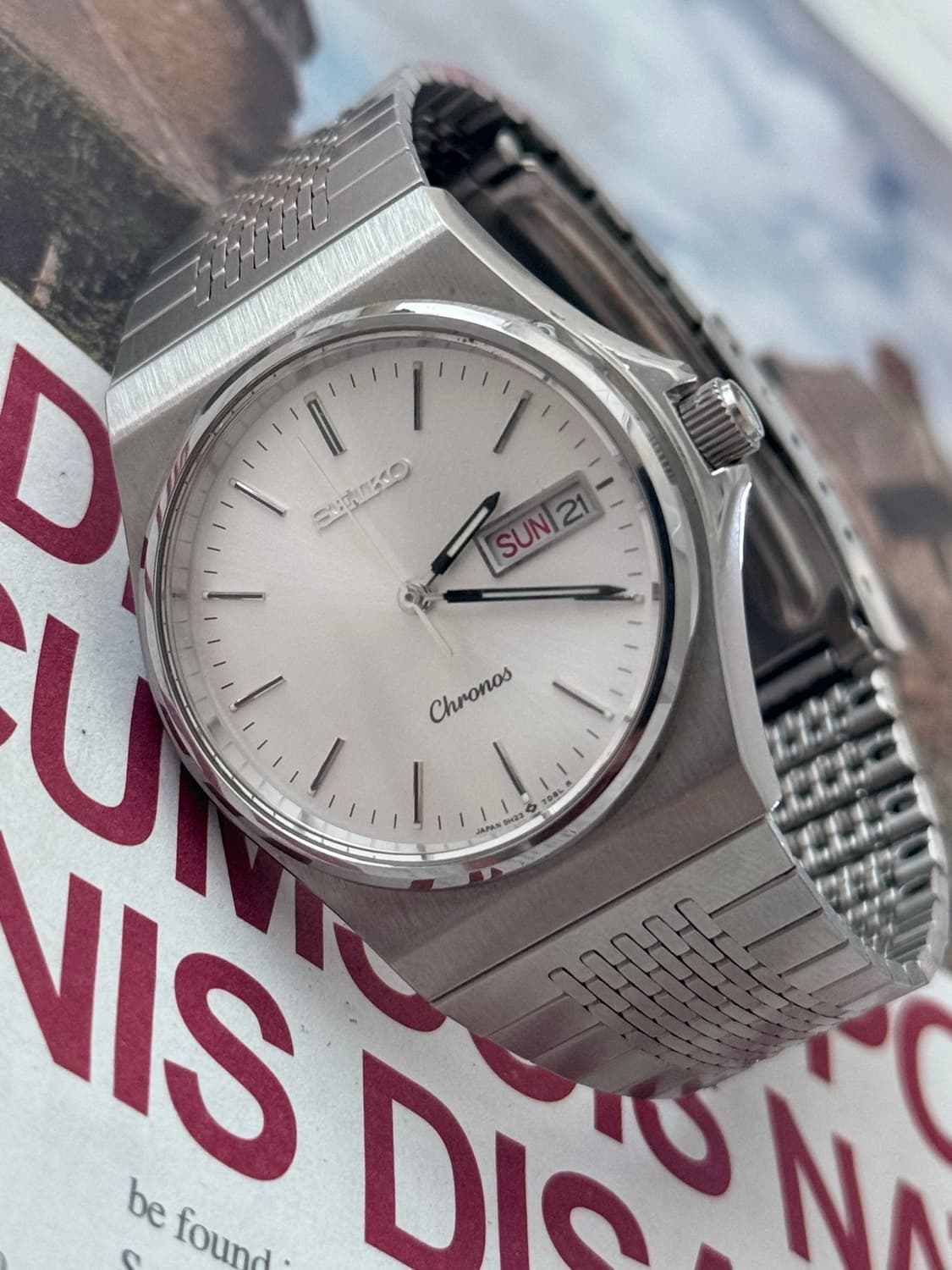 Seiko 세이코 쿼츠 Chronos Day-Date 1989 상품이미지4