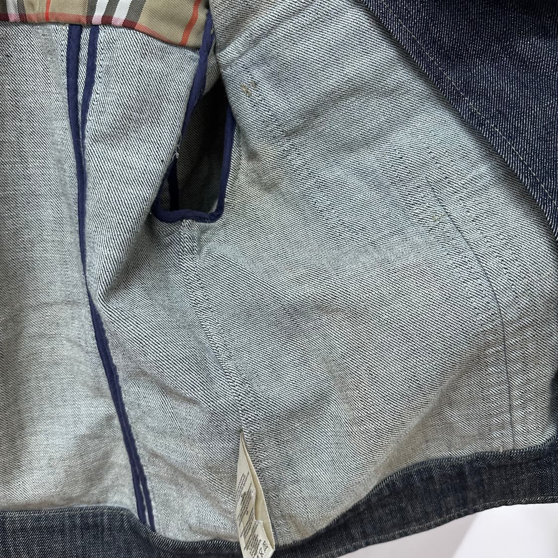 버버리 BURBERRY 여성 스판 데님 숏자켓 S사이즈 상품이미지10