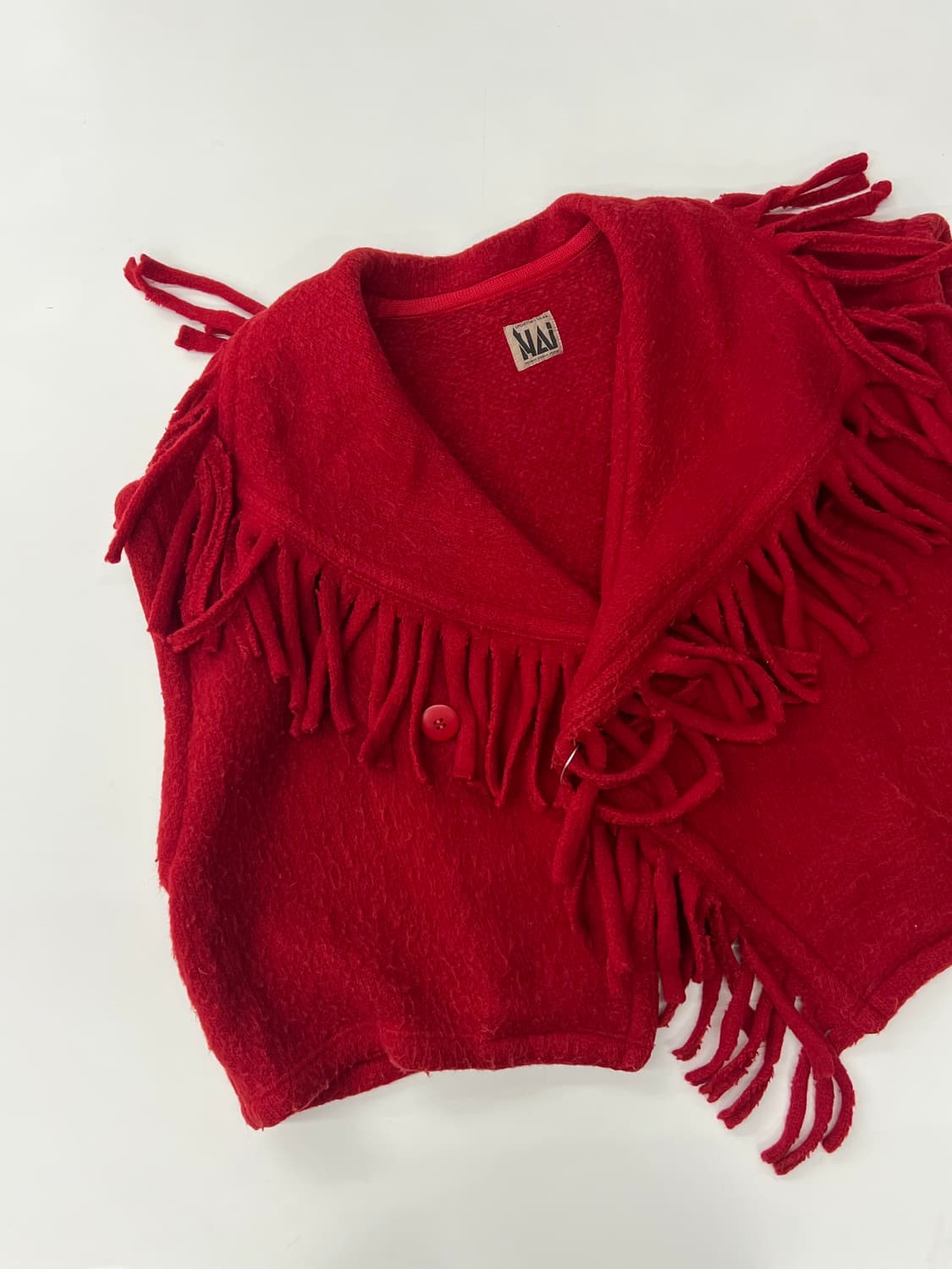 isseymiyake 90‘s 이세이미야케 울 레드 테 상품이미지2