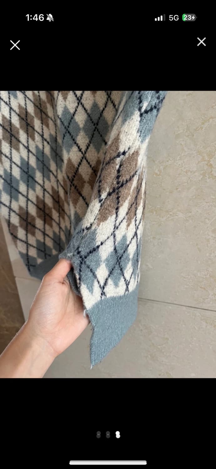 나무그림 울 조끼 상품이미지3