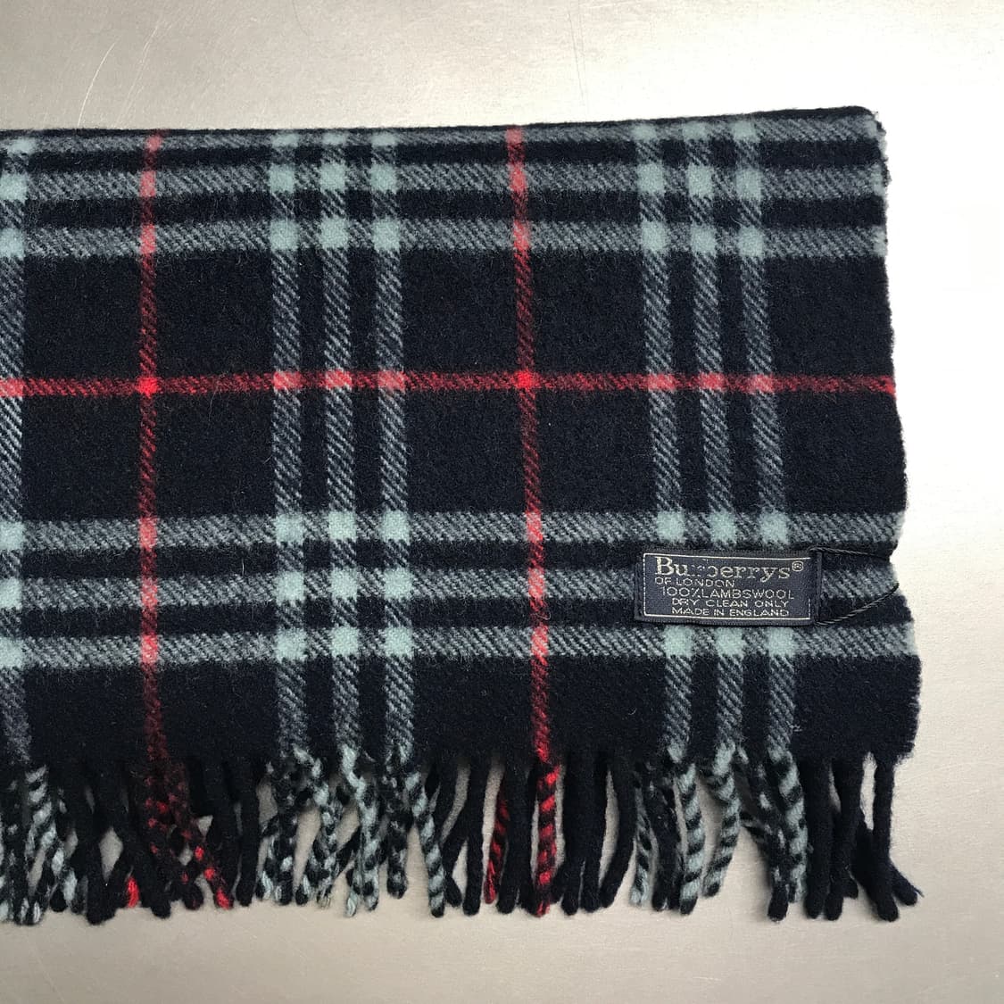 버버리 정품 램스울 머플러 네이비 상품이미지3