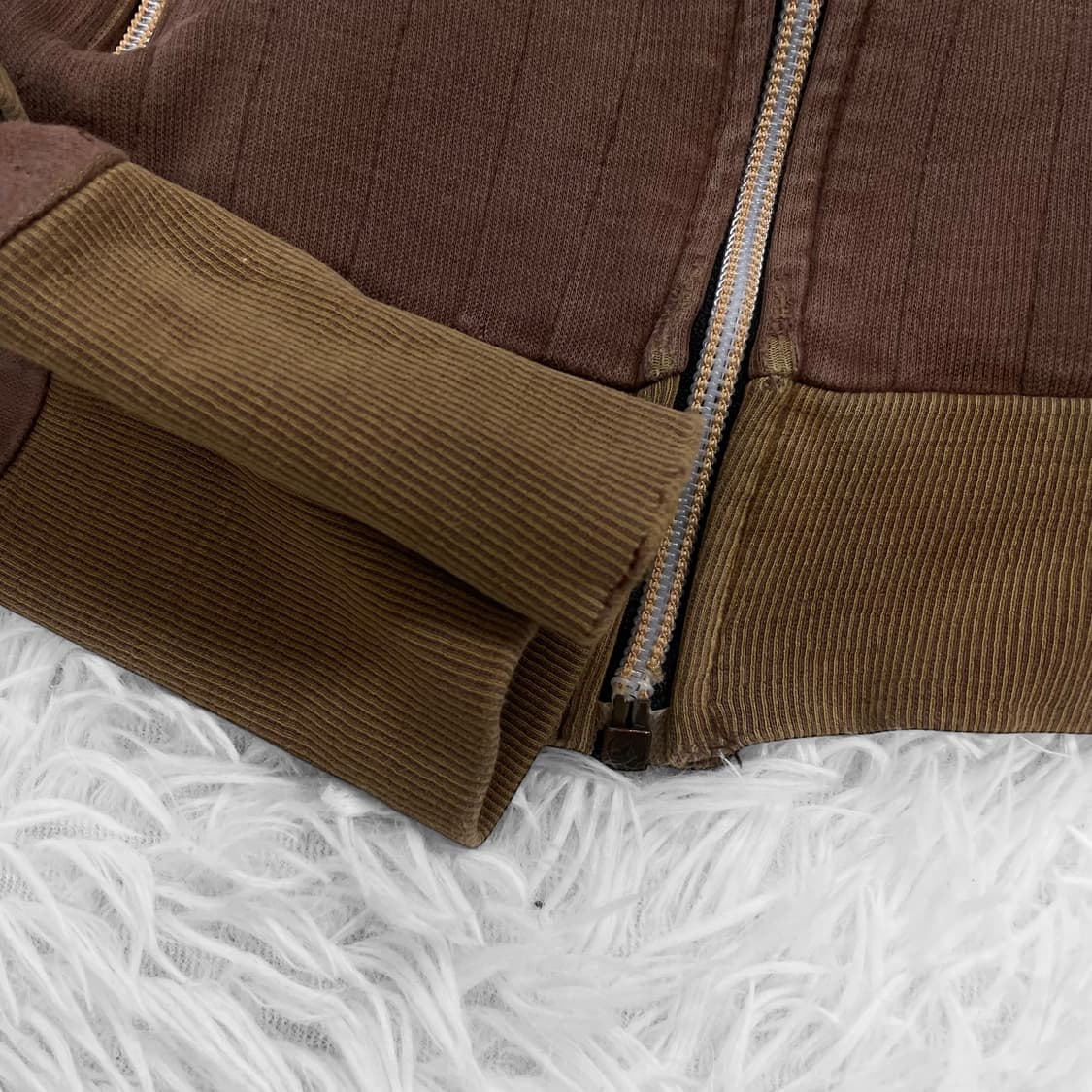 디젤 Diesel 스웻 레이싱 집업 브라운 상품이미지7