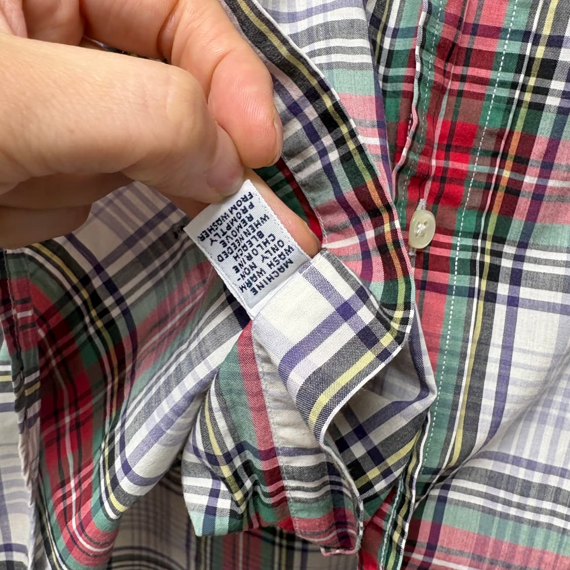 폴로 랄프로렌 체크 반팔 셔츠 XL 상품이미지6