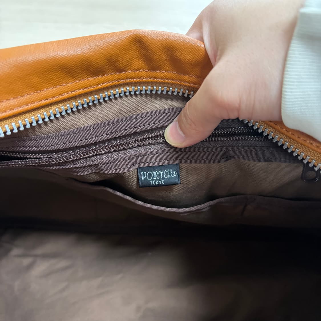 요시다포터 porter 프리스타일 보스턴백 카멜 상품이미지7