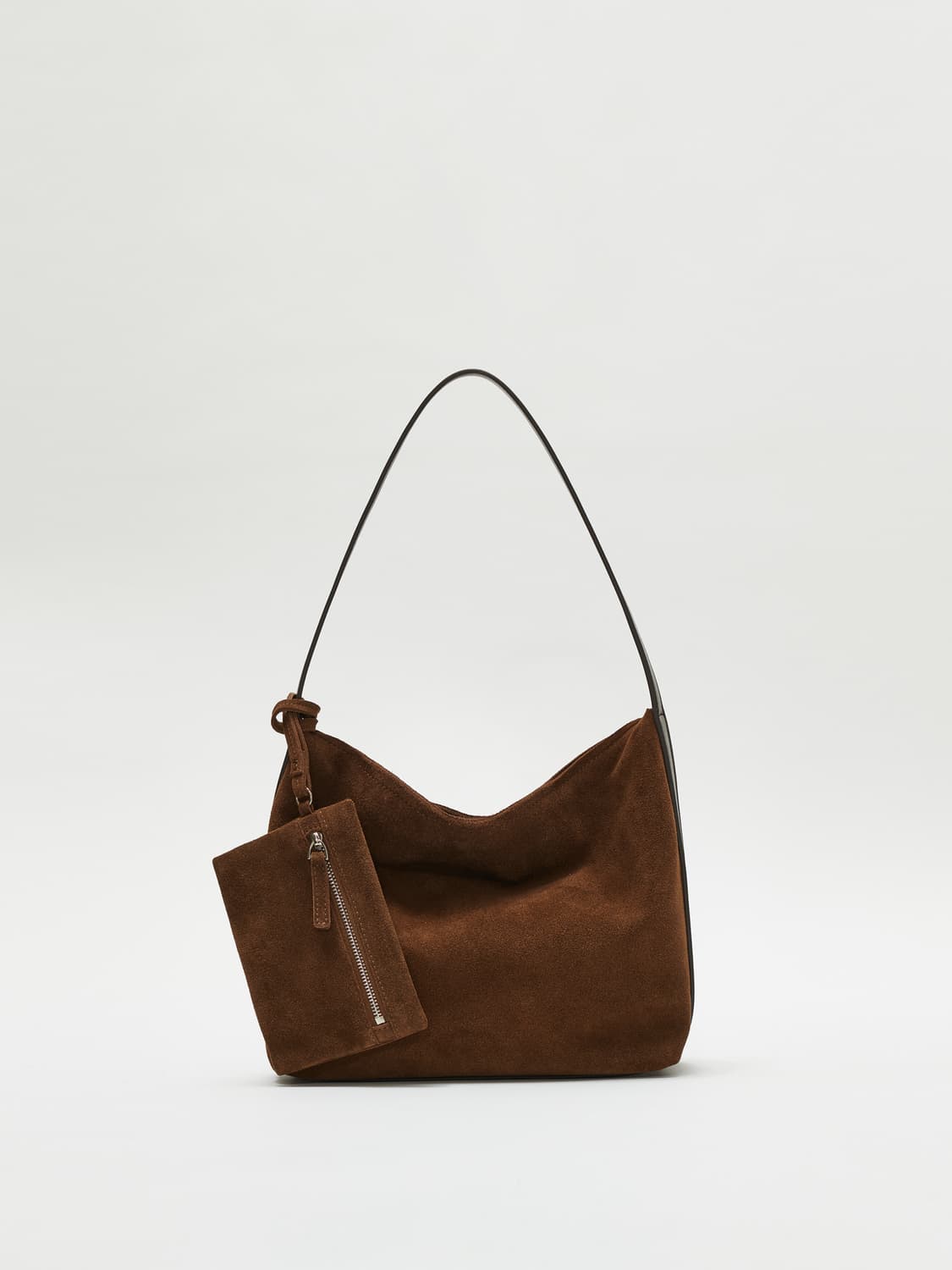 로서울 Mini pulpy hobo bag Suede Chestnut 상품이미지2