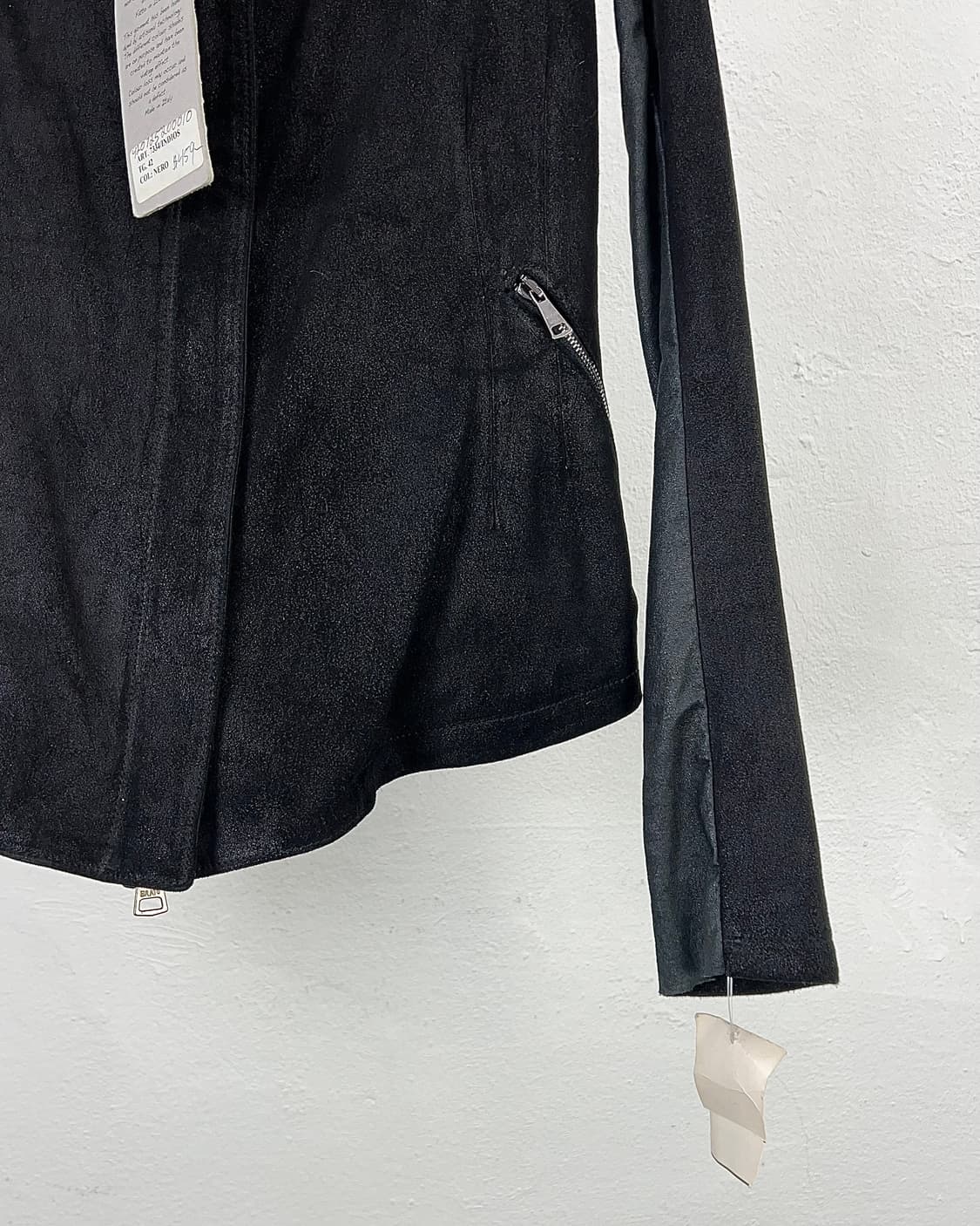 조르지오 브라토 하이넥 헴 스웨이드 램 레더 자켓 상품이미지5