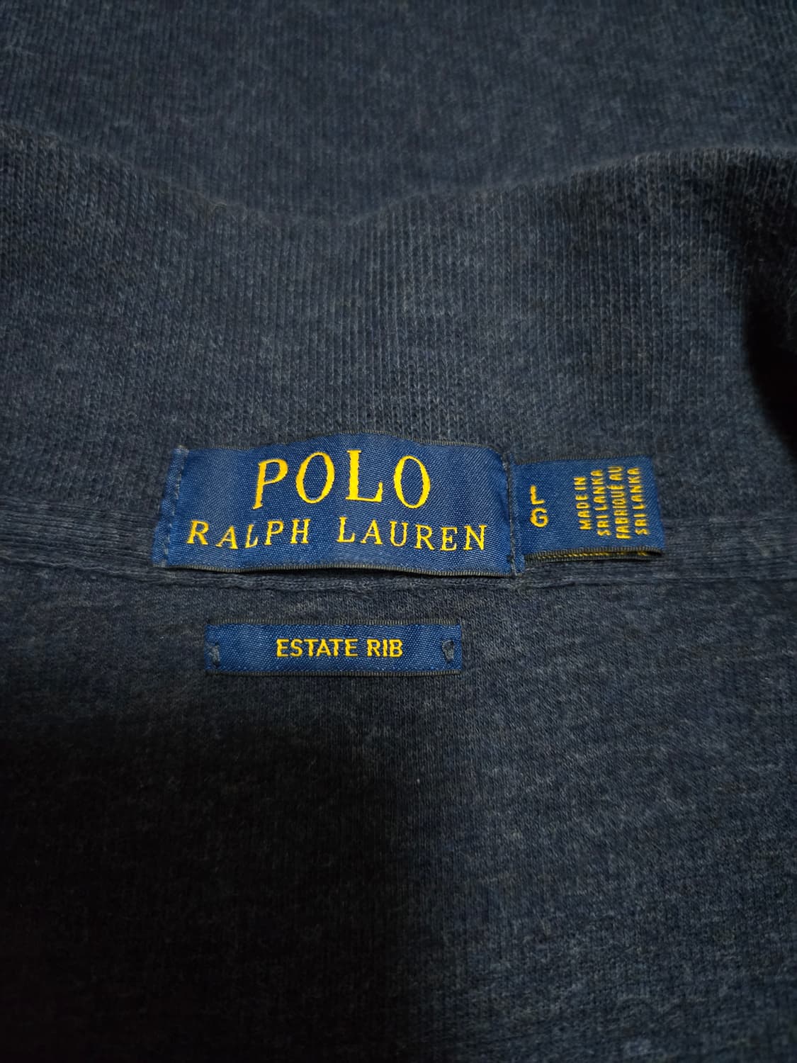 폴로 랄프로렌 네이비 멀티포니 오버핏 하프 집업 상품이미지5