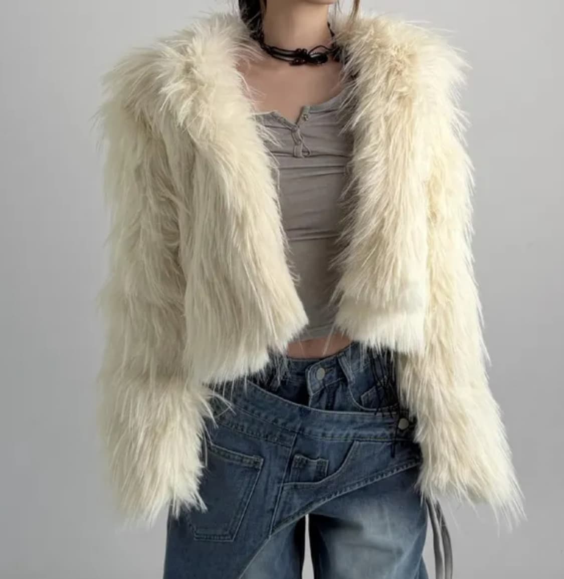 쉐도우 카라 퍼자켓 상품이미지5