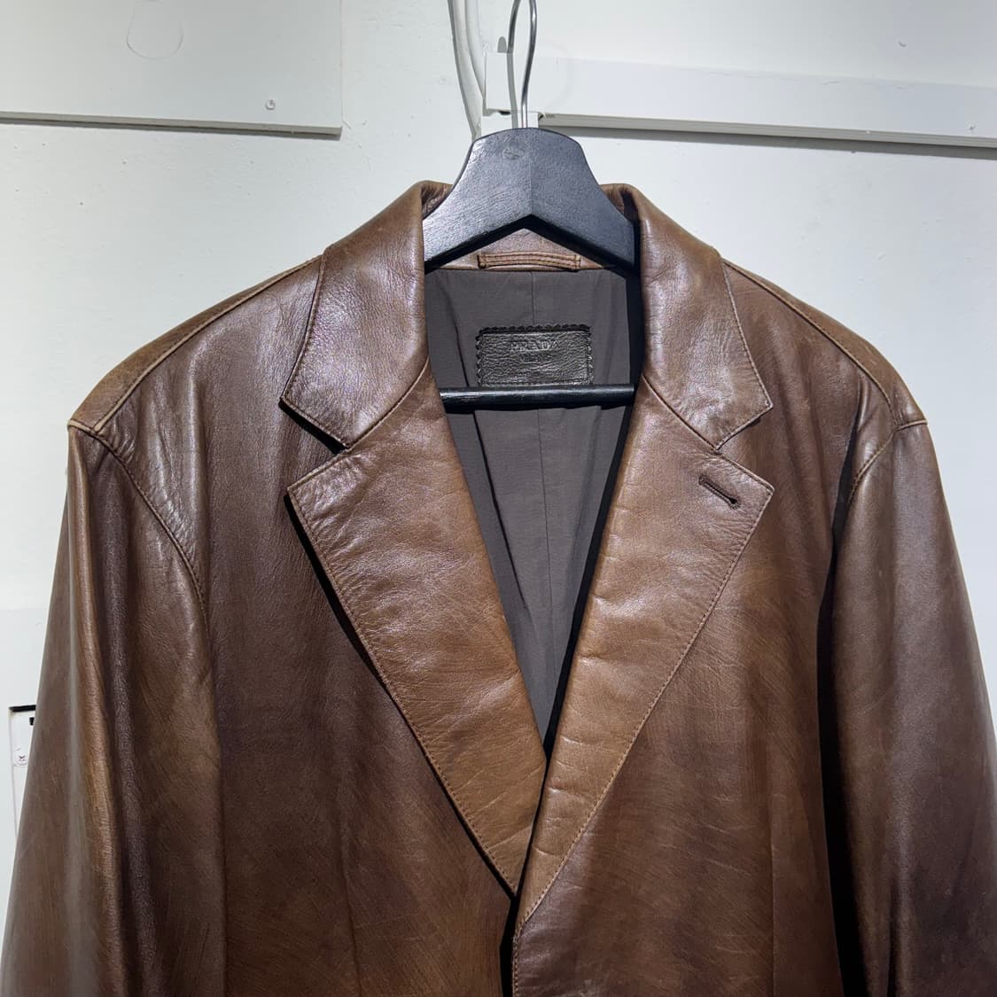 [50] 빈티지 프라다 레더 블레이저 상품이미지3