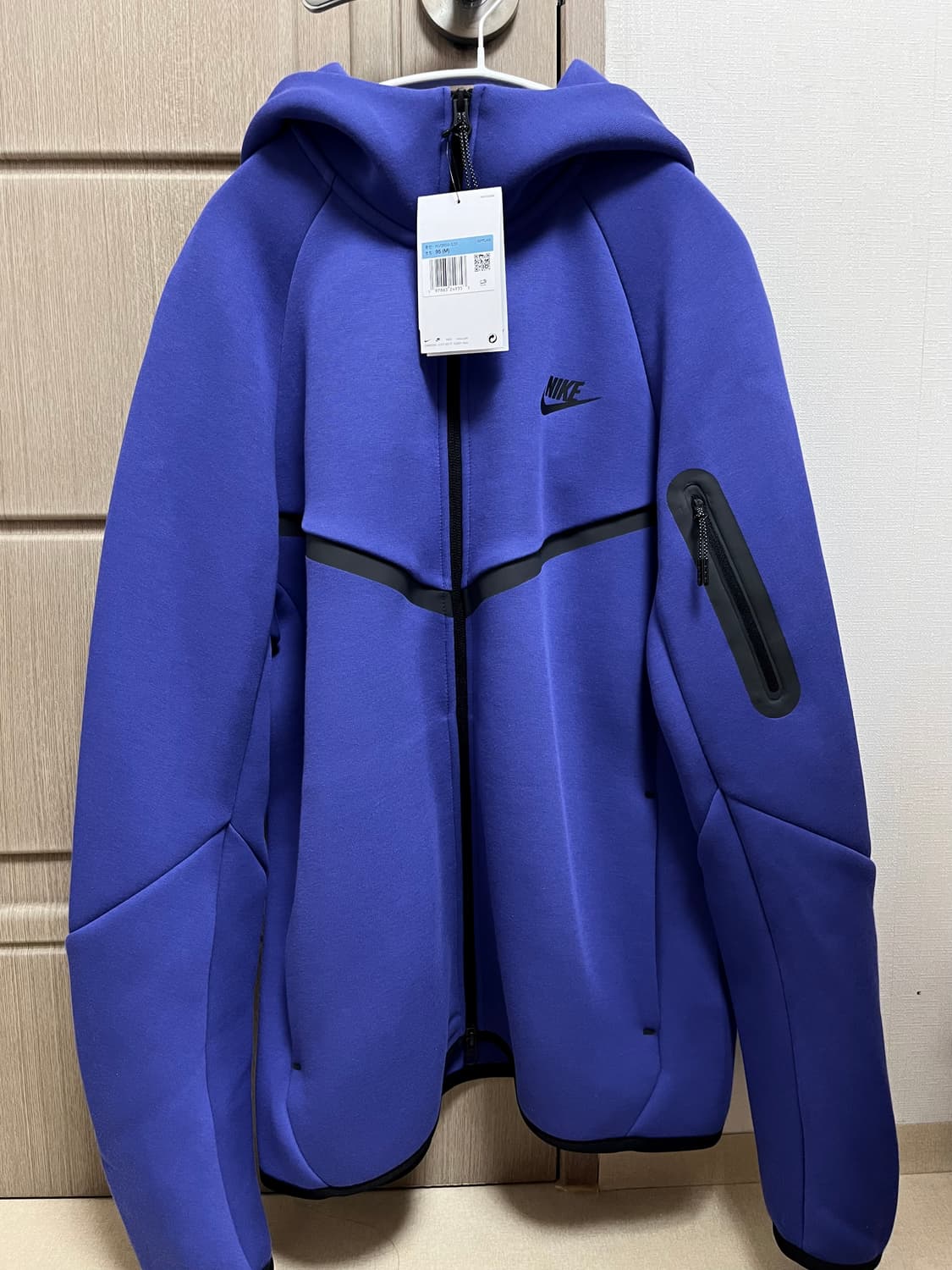 [새상품] 나이키 테크팩 테크플리스 풀집 윈드러너 후드집업 네이비블루 M 상품이미지1