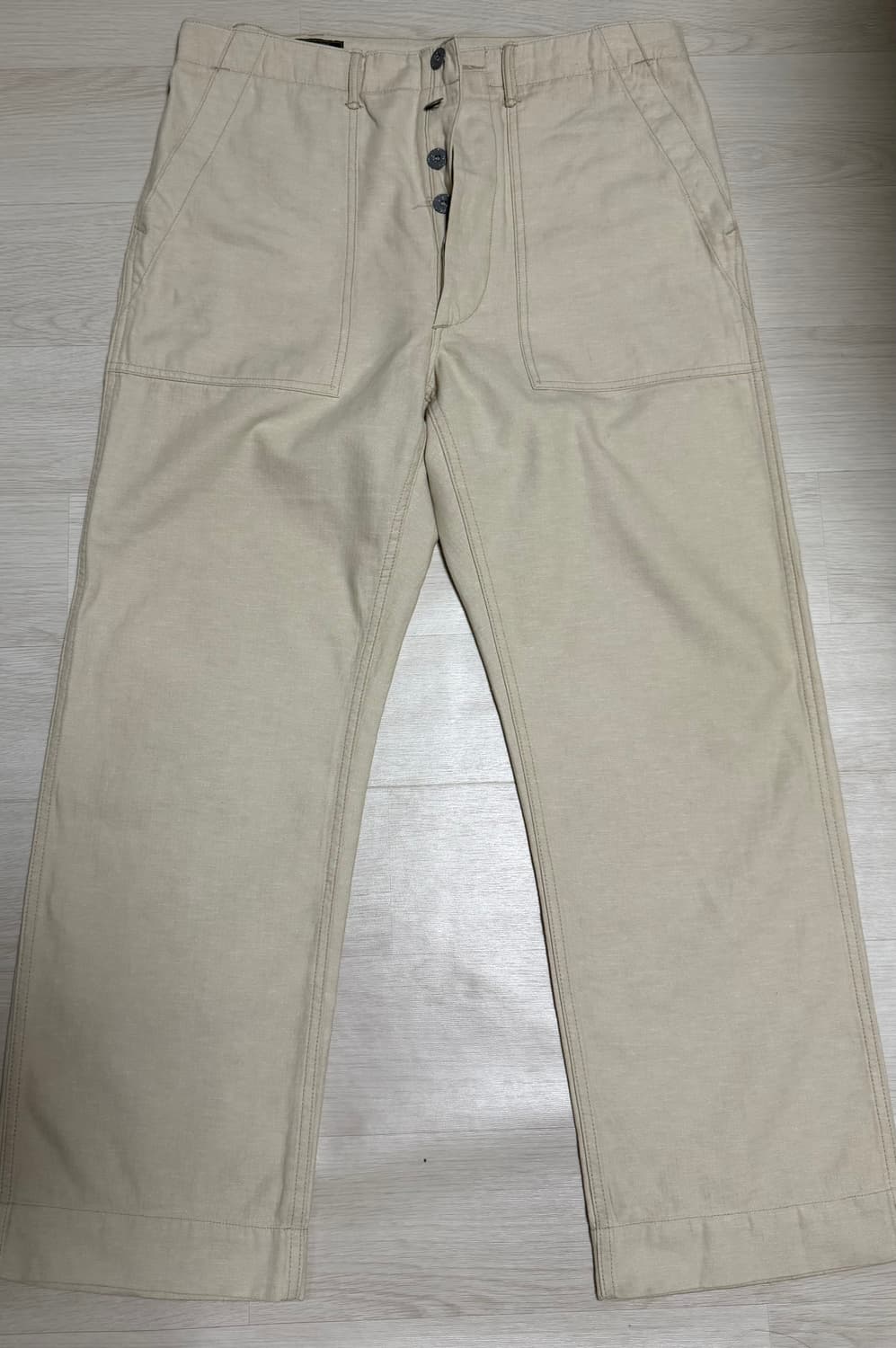 RRL 더블알에 에크루 한정판 퍼티그 팬츠 34/30 상품이미지1