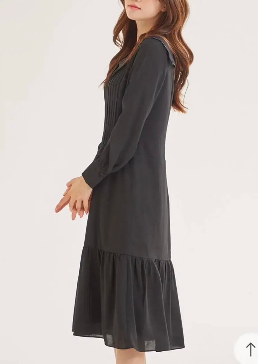 로엠 빅카라 핀턱 원피스 상품이미지2