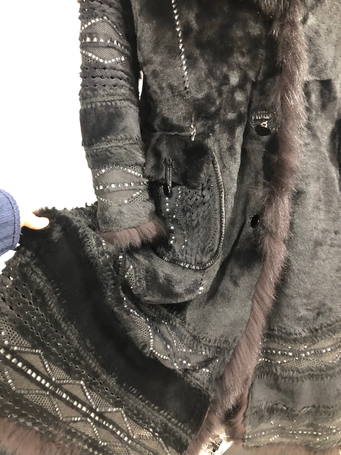 크,,,너무 멋진 아우터,,,퍼트리밍포인트&양면가죽 롱코트자켓 상품이미지8