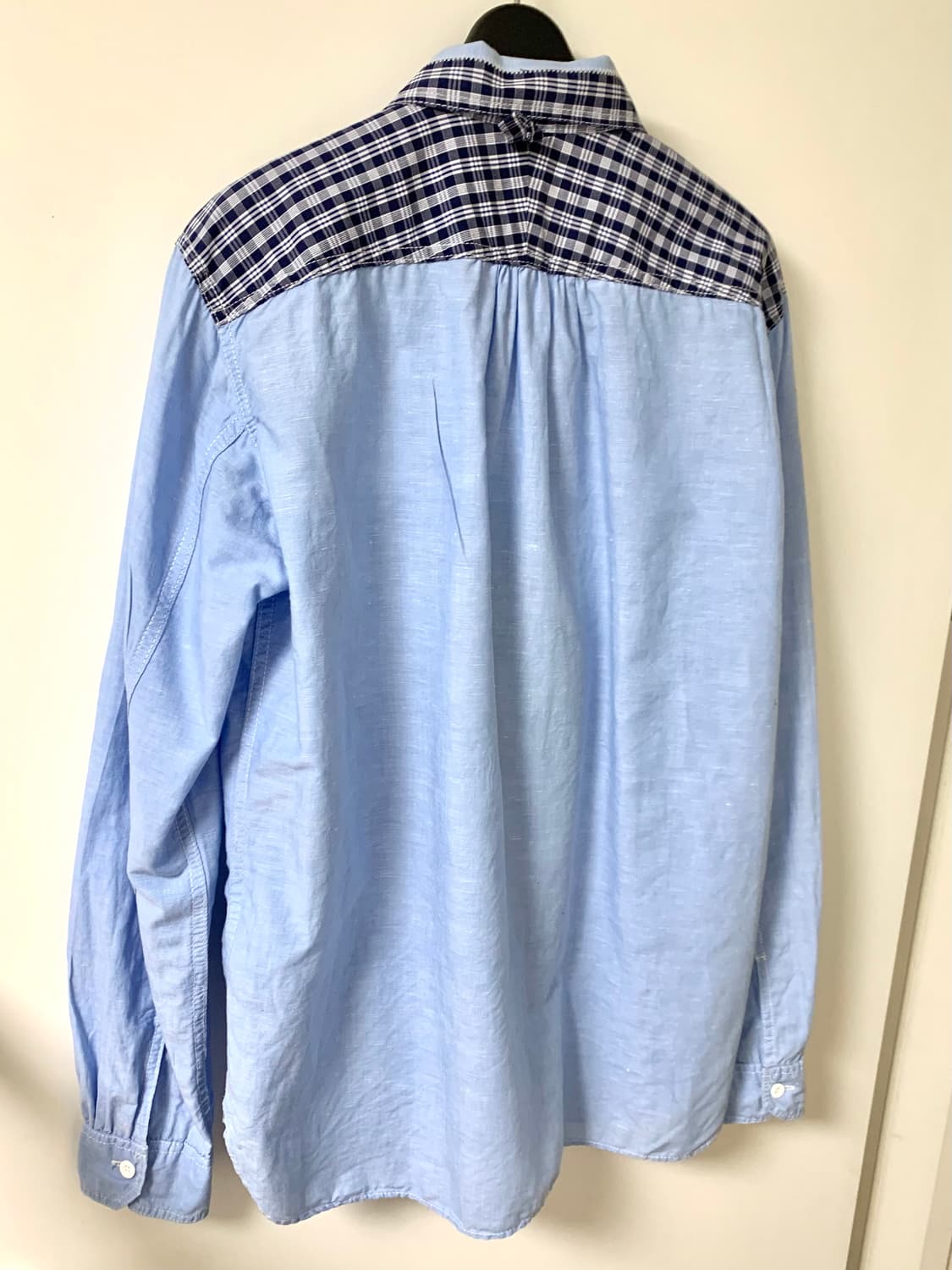 준야와타나베 맨 패츠워크 셔츠 상품이미지4