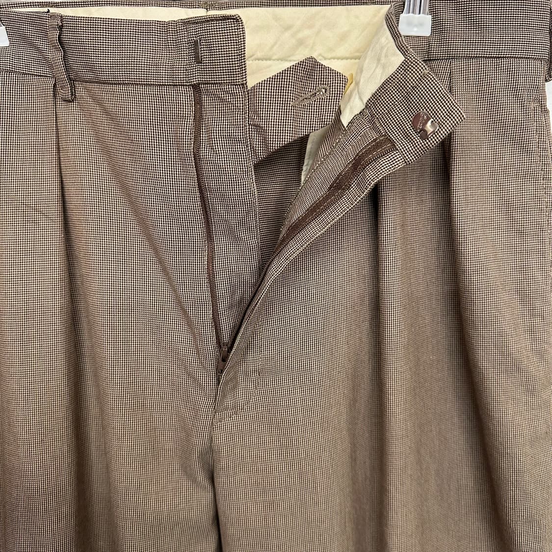 90's 폴로 버드아이 투 턱 치노팬츠 상품이미지6