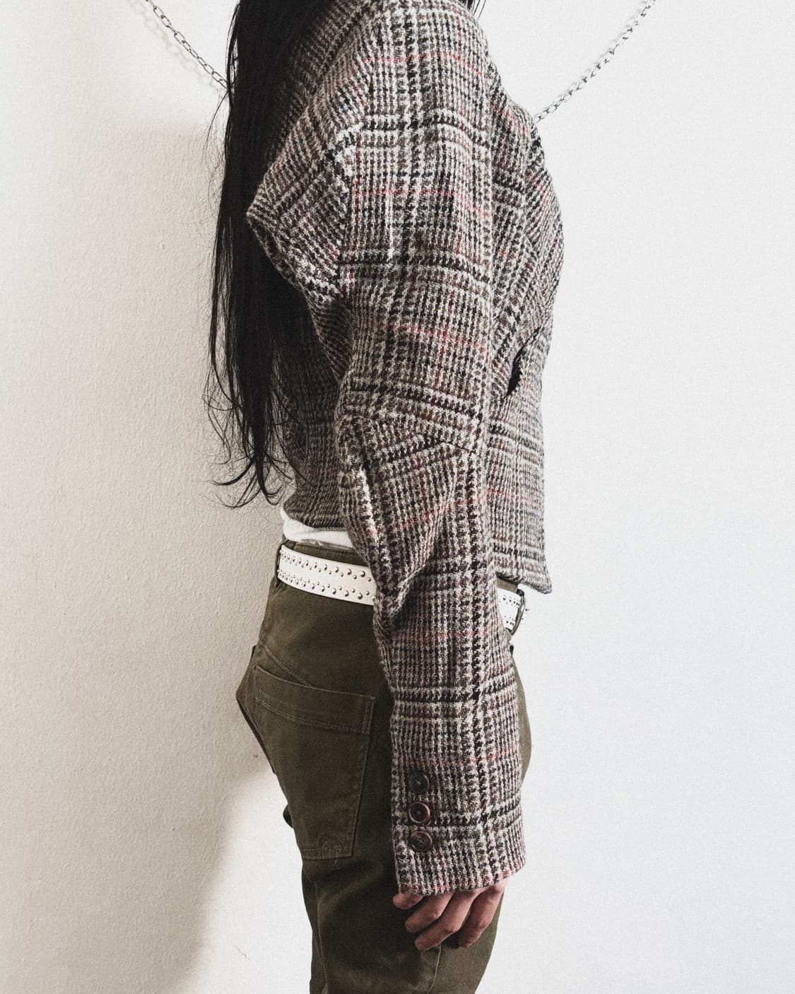 비비안웨스트우드 본인기 11AW 런웨이 asymmetric 버튼 울자켓 상품이미지4