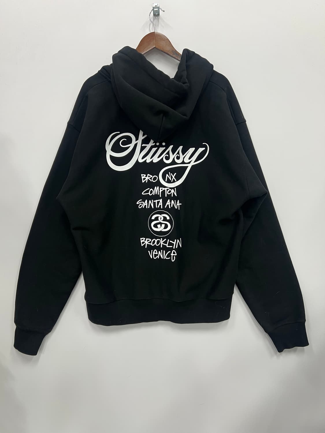 스투시 블랙 후드집업  상품이미지4