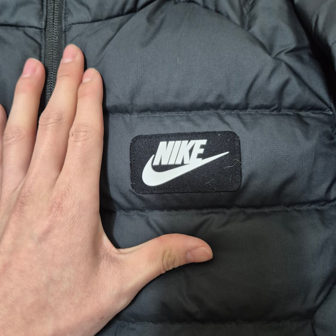 나이키 여성 박스로고 덕다운 경량 롱패딩 점퍼 L(100) 상품이미지4
