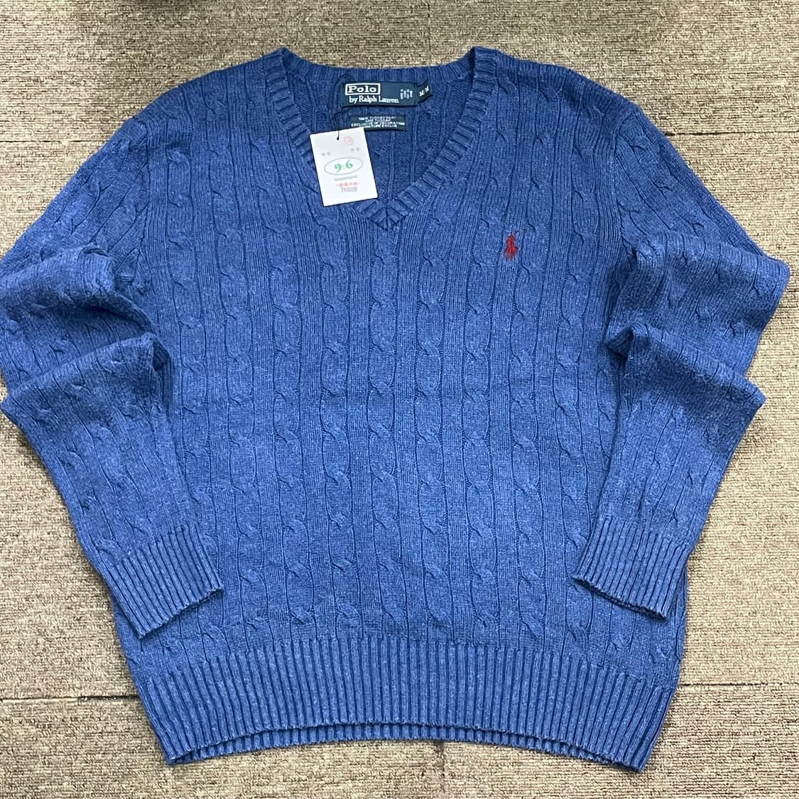 (M) POLO 폴로 랄프로렌 케이블 브이넥 니트 상품이미지3