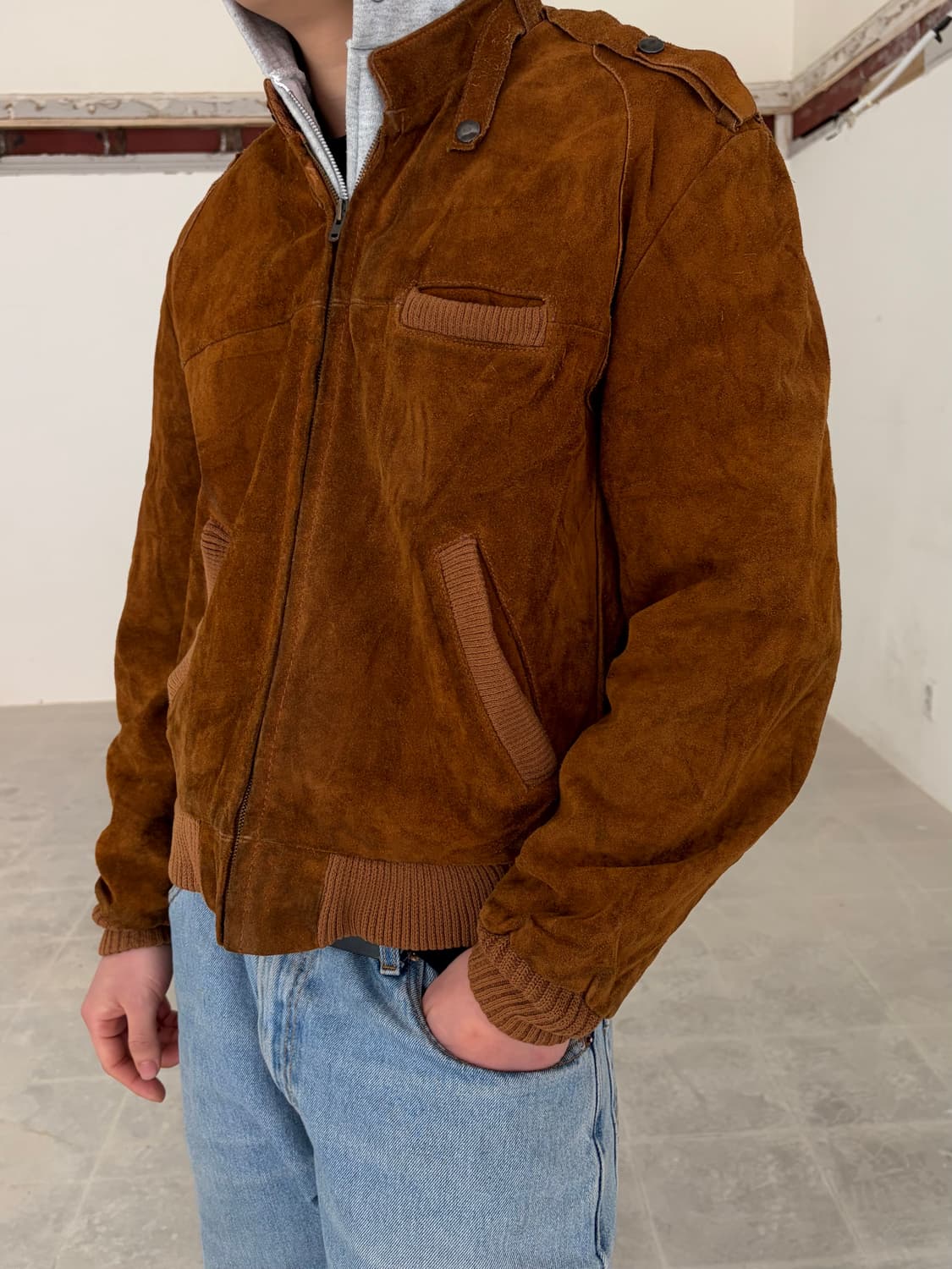 60-70’s American ideal zipper suede 상품이미지7