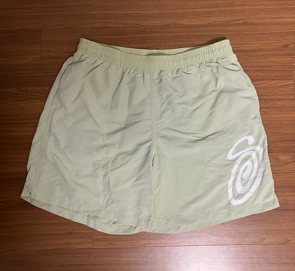 Stussy s curly water shorts light green 상품이미지3