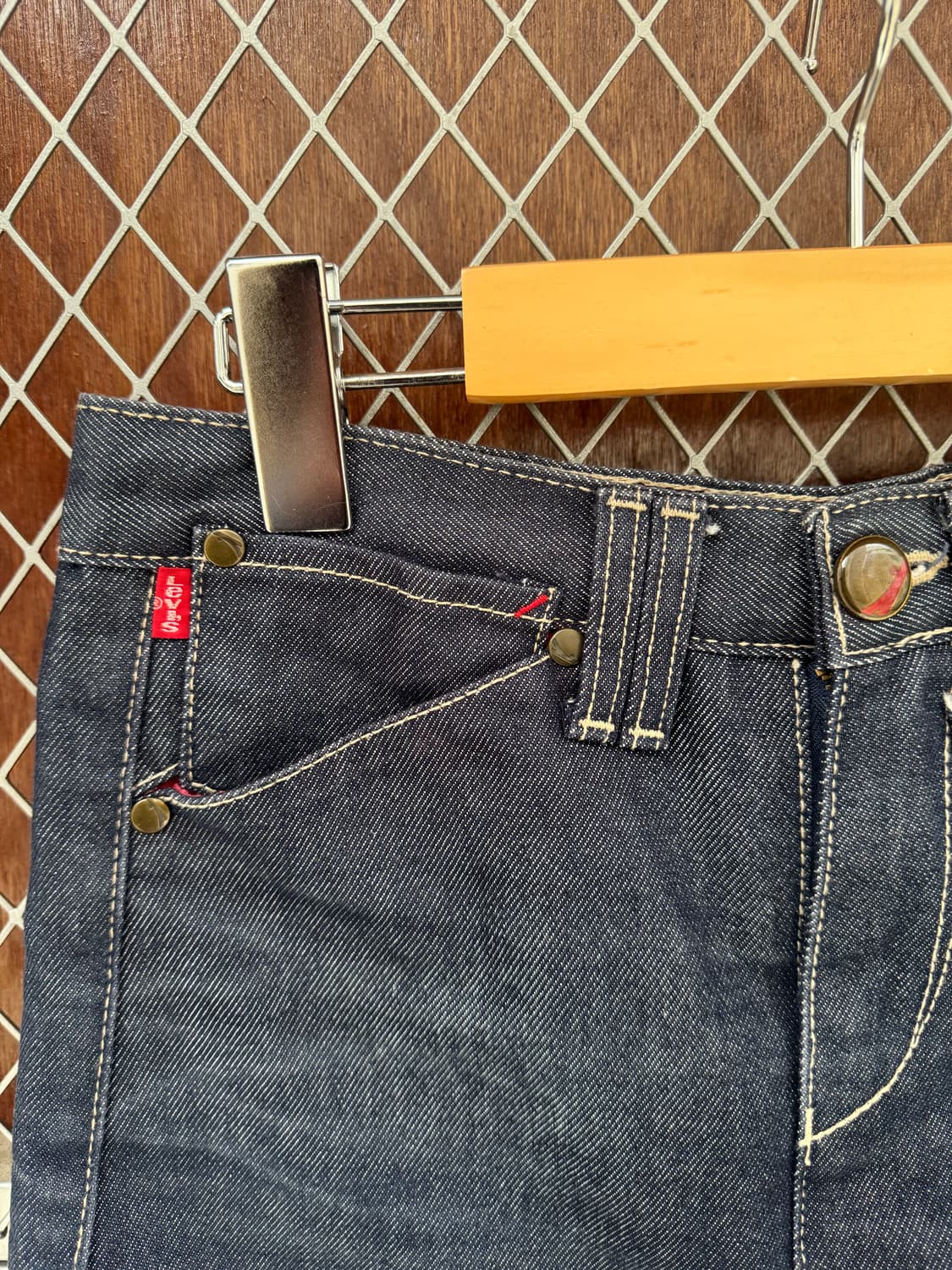 리바이스 엔지니어드 생지 데님 미니스커트 M 상품이미지3