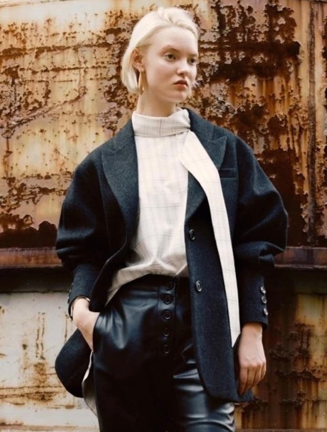 앤더슨벨 클래식 퍼프 울 자켓 상품이미지1