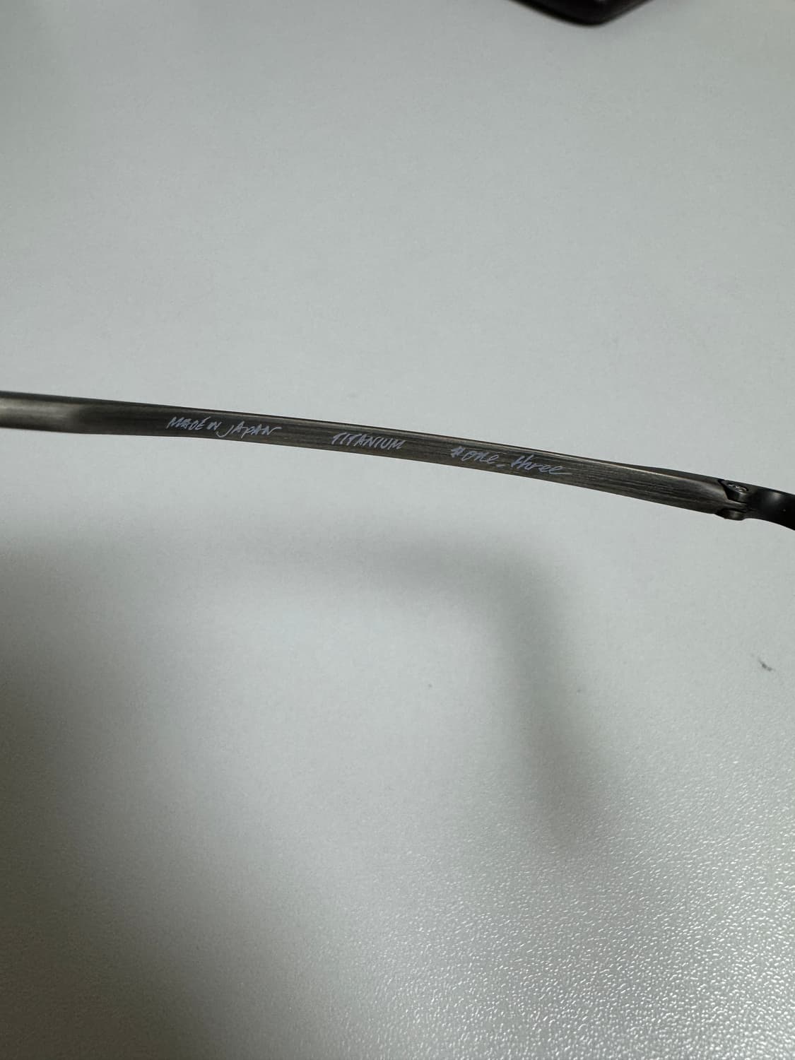 원쓰리컴파운드프레임 티타늄테 오벌형 안경 MADE IN JAPAN 상품이미지5