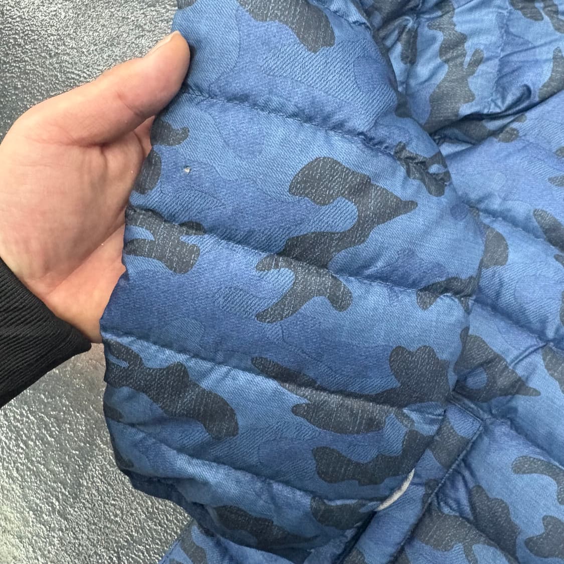 (95)컬럼비아 블루 카모 패딩 자켓 상품이미지6