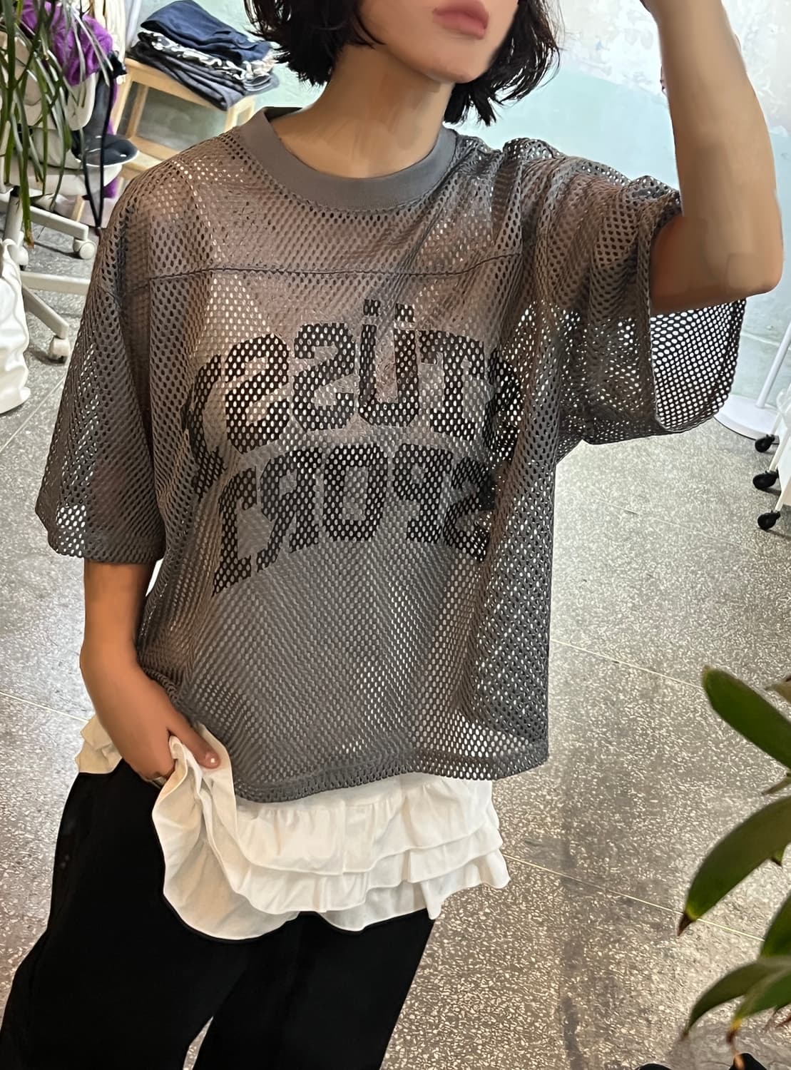 [Stüssy/스투시] Sport Jersey silver (M) 상품이미지1