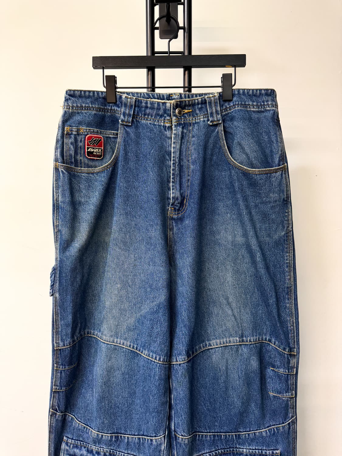 아비렉스 니 포켓 데님 카펜터 팬츠 상품이미지2