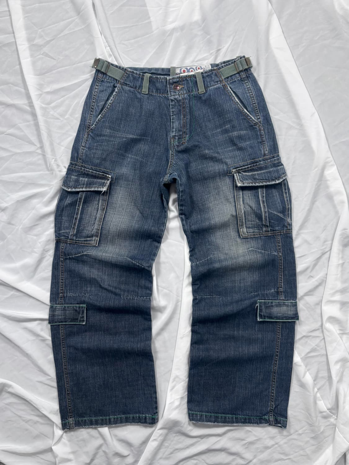 Vintage Denim Cargo Pants 상품이미지4