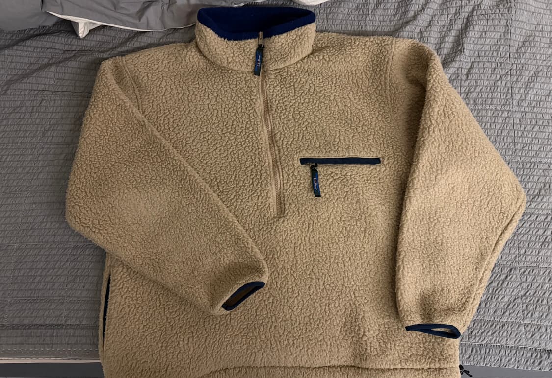 LL Bean 엘엘빈 후리스 플리스 하프집업 칸예 상품이미지1