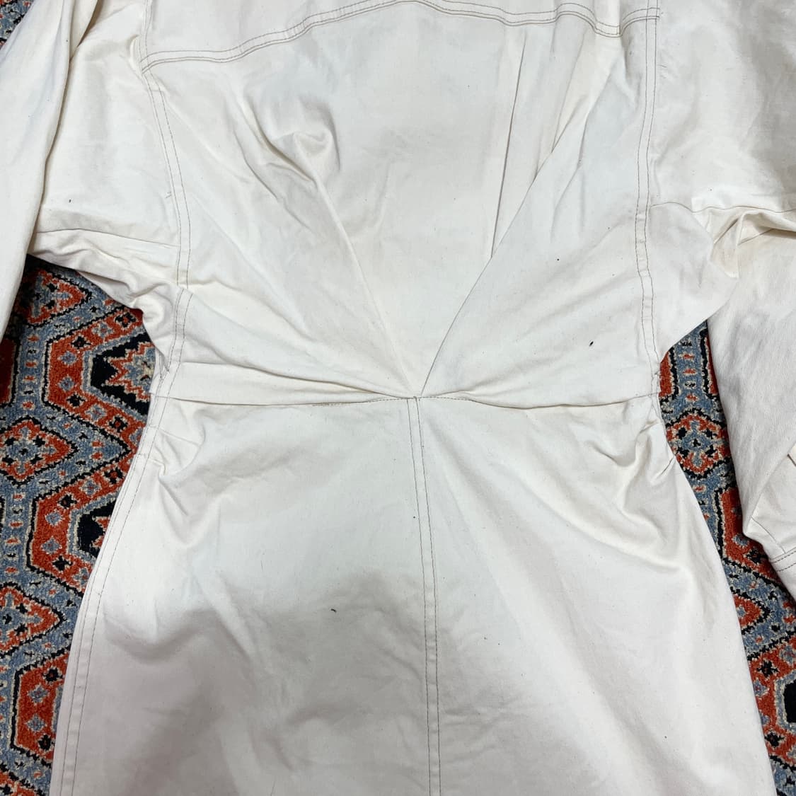 자라 아이보리 셔츠 미니 원피스 여성M 상품이미지7