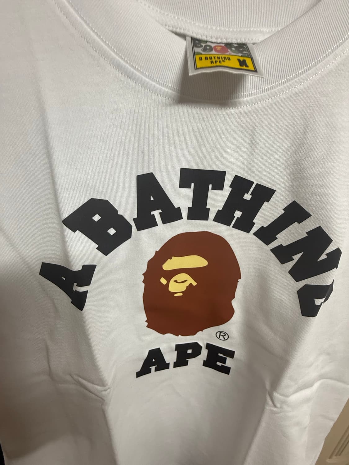 베이프 칼리지 티 화이트 상품이미지2