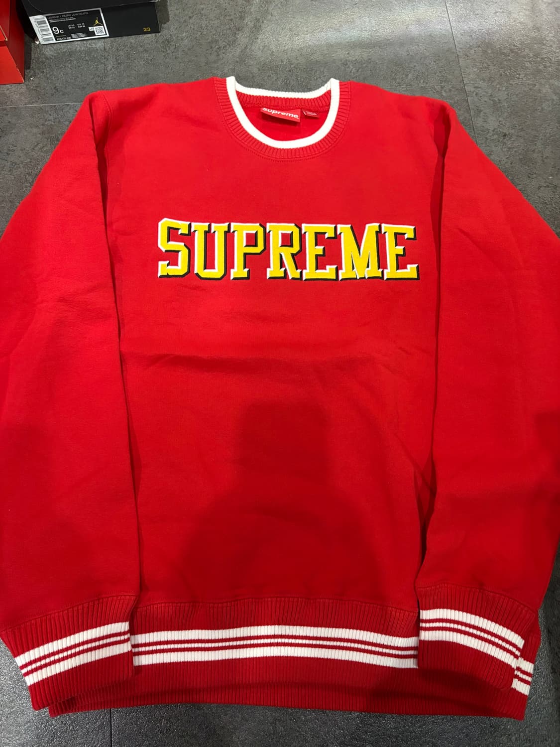 [M사이즈]슈프림 펠트 쉐도우 크루넥 17ss 상품이미지1