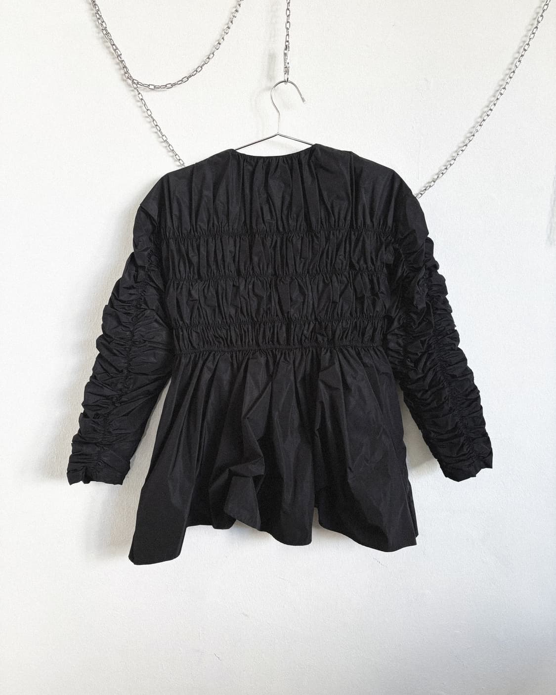 enfold 엔폴드 나일론 플리츠 플레어핏 자켓 상품이미지5