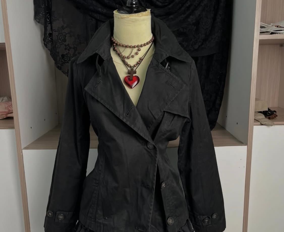 as know as 구해요)사례금드림 하이넥 재킷 집업 상품이미지3