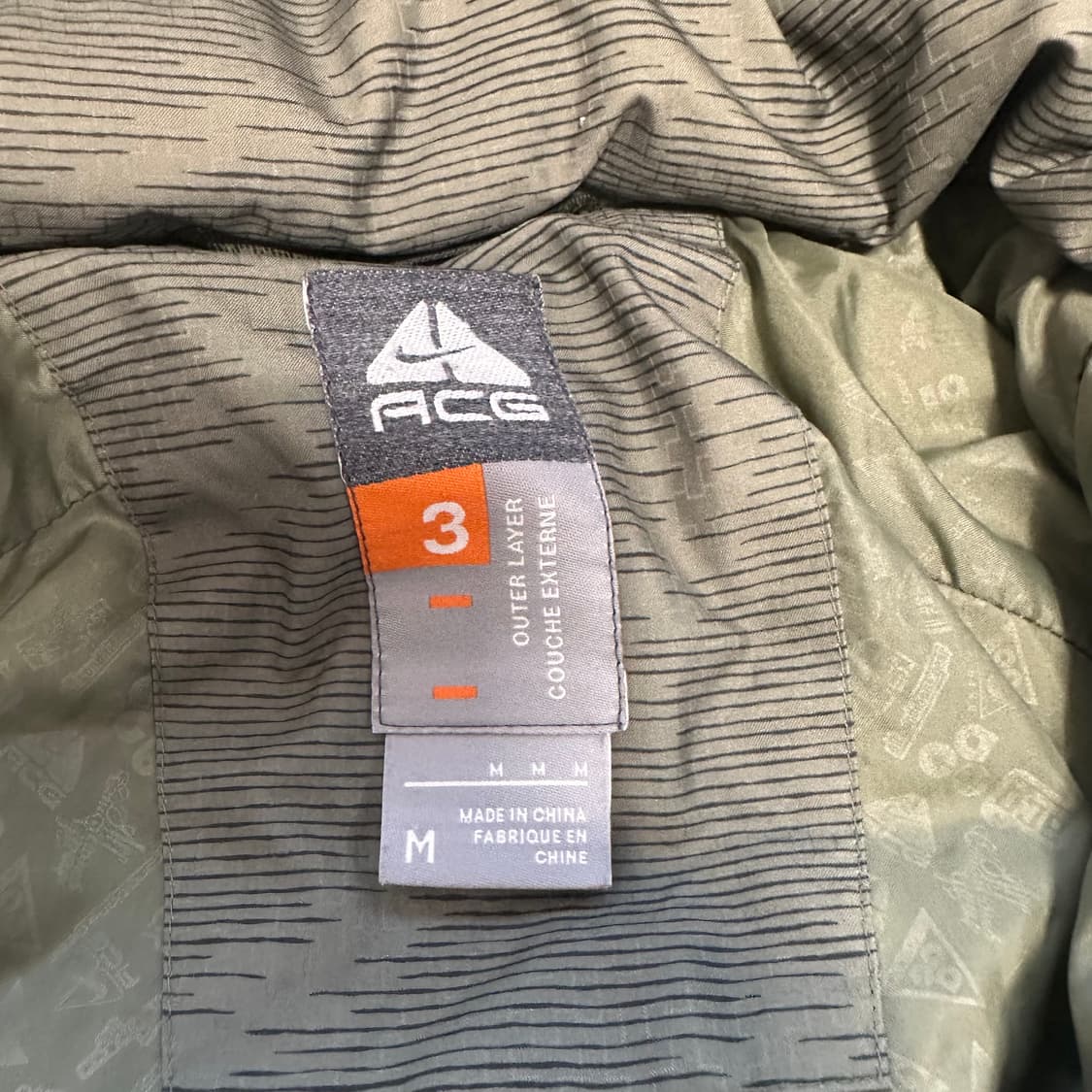 나이키 ACG 카키 롱 패딩 상품이미지4