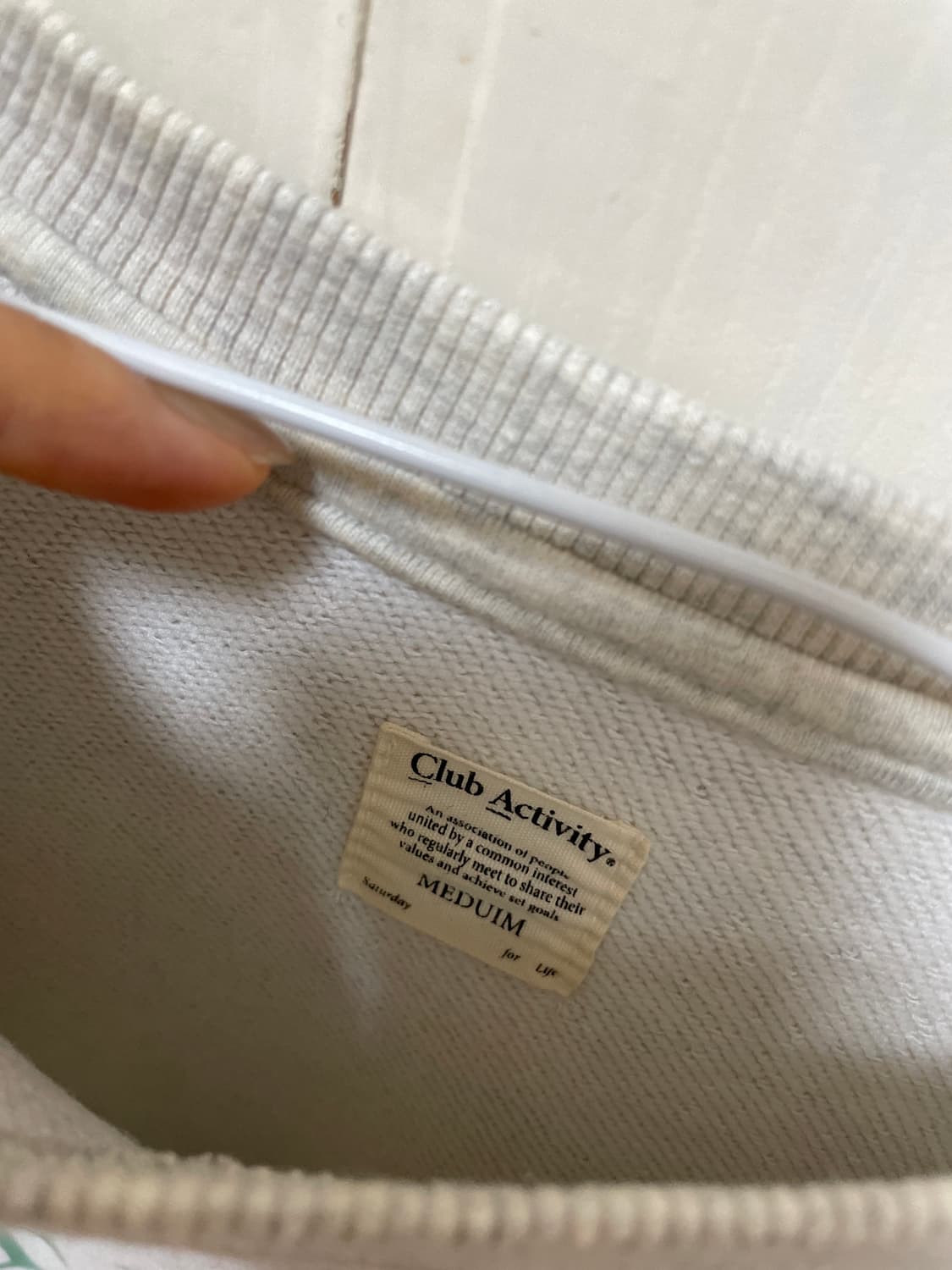 클럽액티비티 맨투맨 M 상품이미지2