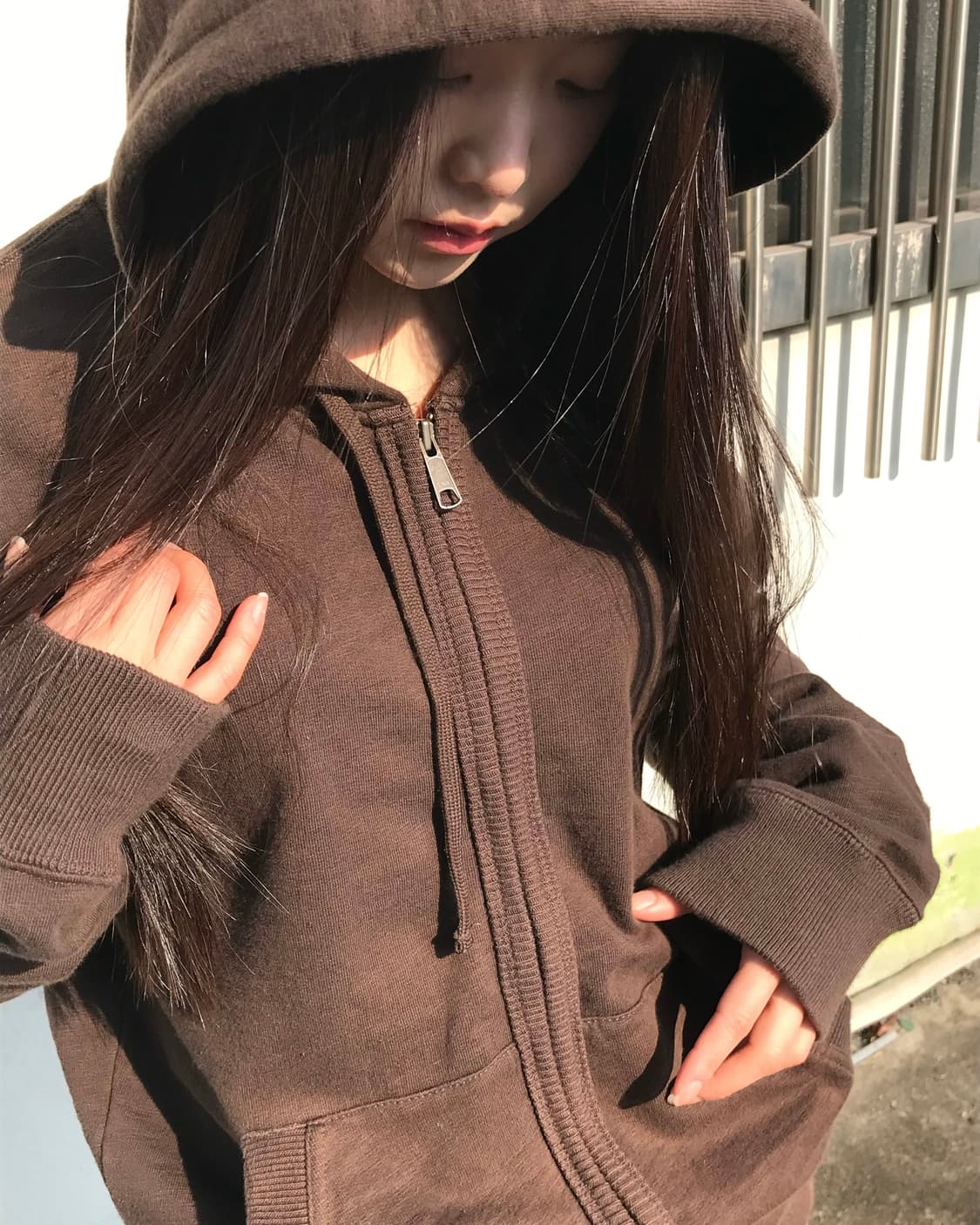 GAP 브라운 후드집업 상품이미지3