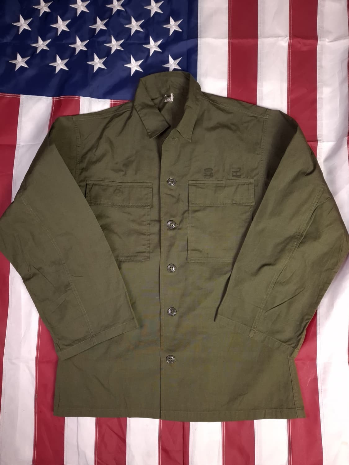 새제품 오리지날 60's 국군용 포플린 원단 전투복 상의 상품이미지1