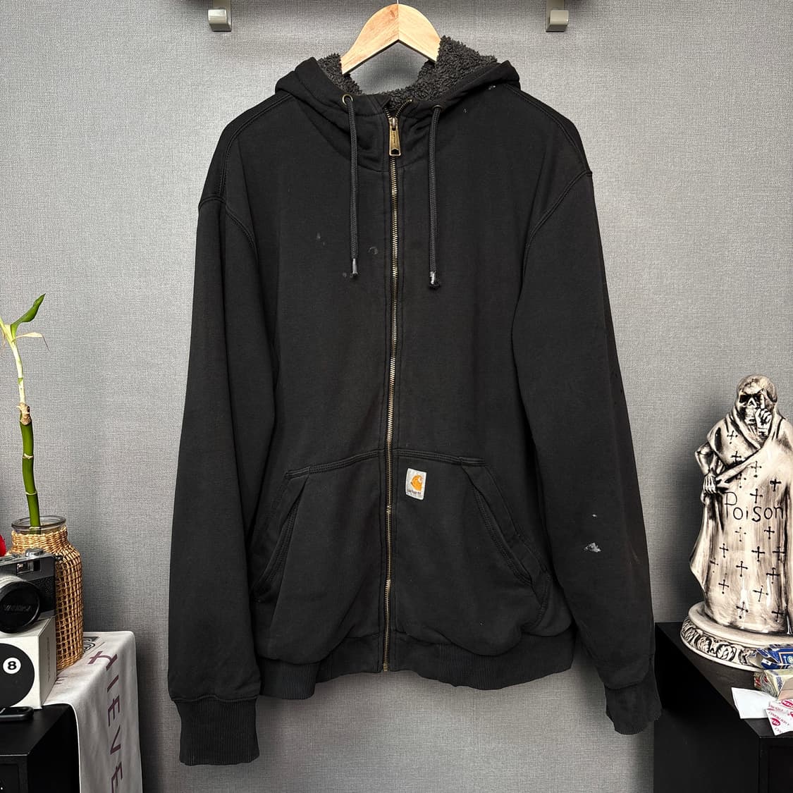 칼하트 레인디펜더 기모후드집업 상품이미지2