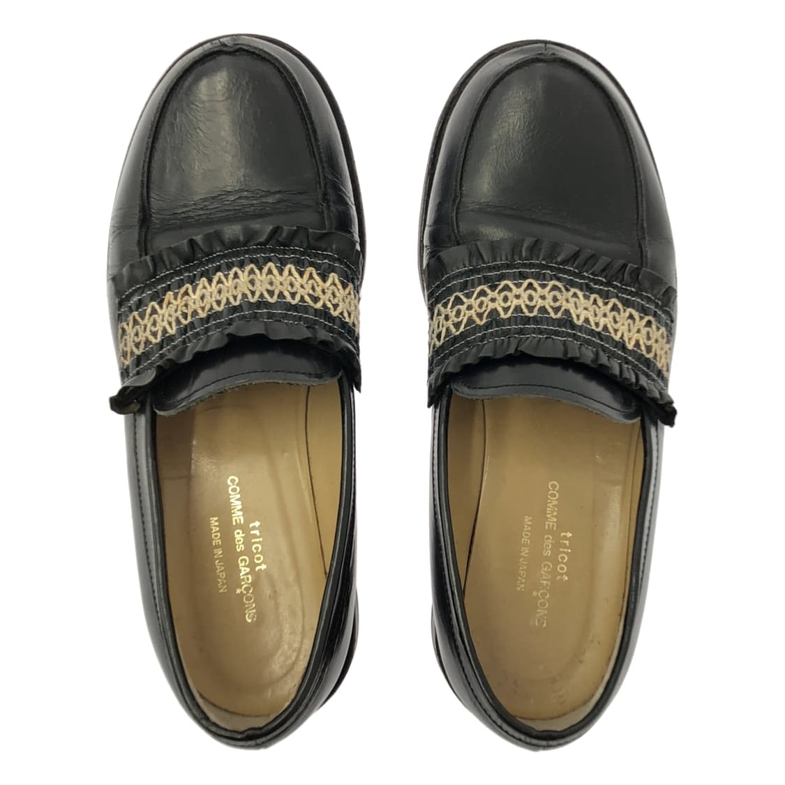 꼼데가르송 레이스 가죽 로퍼 레이디스 상품이미지2